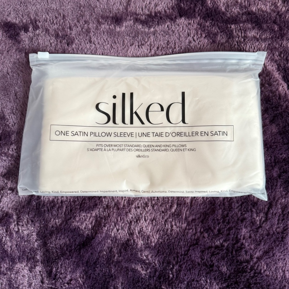 New! Silked Pillow Sleeve